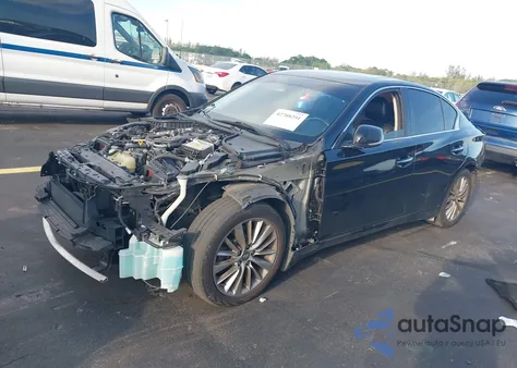 2019 Infiniti Q50 3.0T Luxe z USA, uszkodzony, nr VIN JN1EV7AP8KM513281